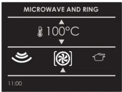 MICROWAVE AND RING 100°C 11:00