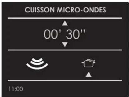 CUISSON MICRO-ONDES 00' 30" 11:00