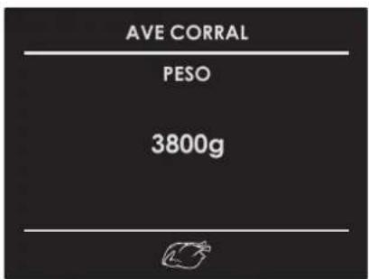 AVE CORRAL PESO 3800g