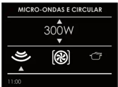 MICRO-ONDAS E CIRCULAR 300W 11:00