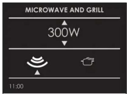 MICROWAVE AND GRILL 300W 11:00