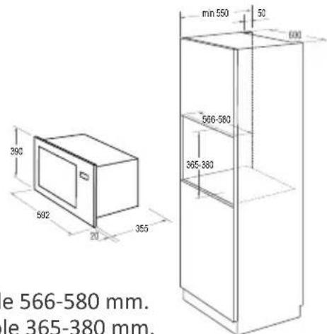 GORENJE BM235G1SYB - Encastrement du micro-ondes - 1