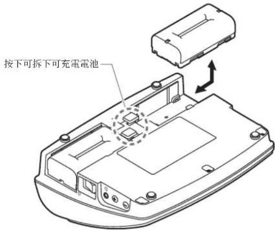 AUDIO TECHNICA ATUCIRCUDAN - 拆下可充電電池時: - 1
