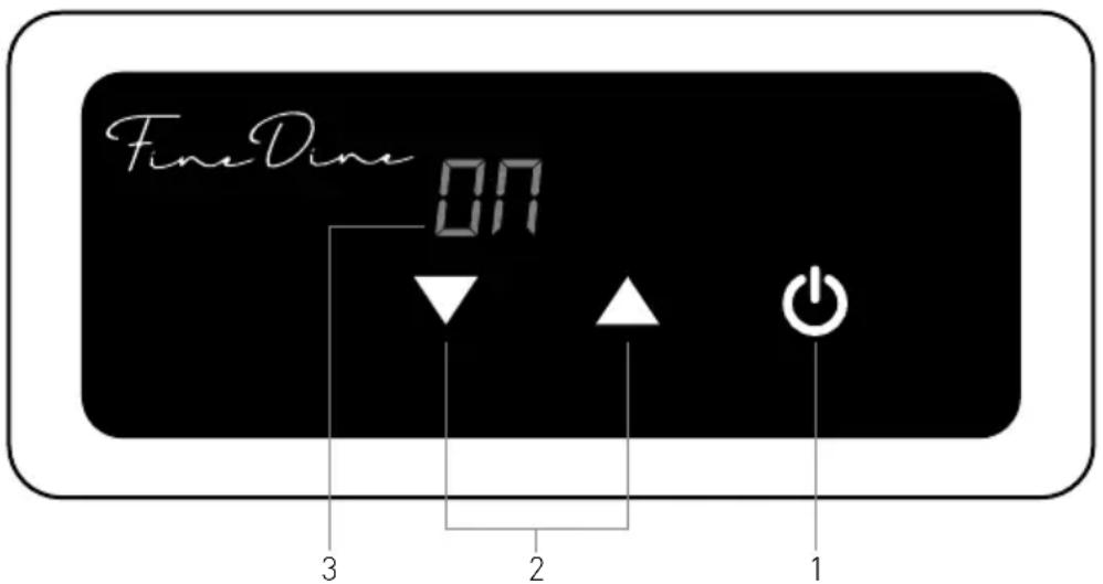 Fine Dine 239551 - Bedieningspaneel van het apparaat - 1