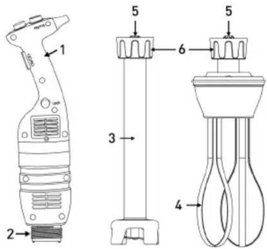 Hendi 221891 - Montaggio: Modelli 221884, 221891, 222393: - 1