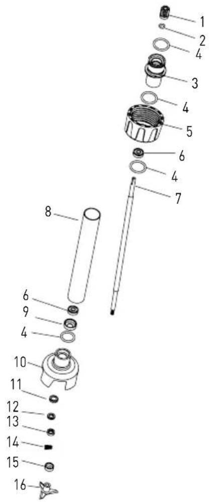 Hendi 221891 - Part list - model 221884, 221891, 222393 (main unit only) - 1