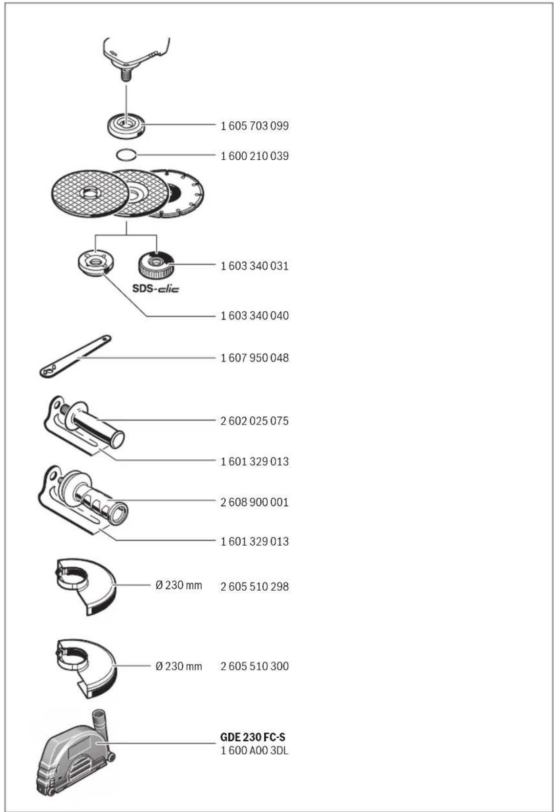 BOSCH GWS 2400 P Professional - Tik ES šalims: - 1