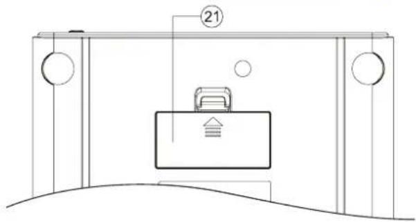 DENVER CRQ100 - EmplACEMENT des touches de - 4