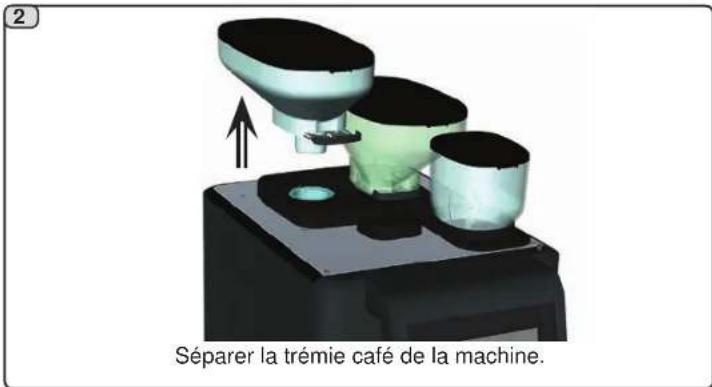 Faema X20 - Nettoyage trémie café (6A - 6B) - 2