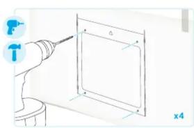 AMAZON Echo Show 15 - PERCEZ DES TROUS ET INSTALLEZ LES CHEVILLES - 2
