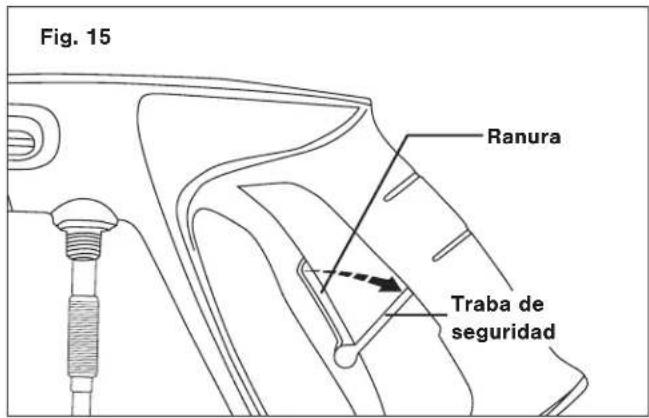 Fig. 15 Ranura Traba de seguridad