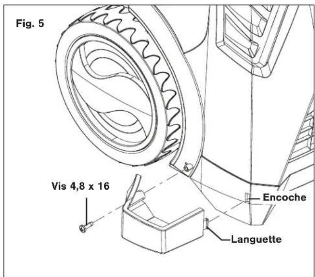 Fig. 5 Vis 4,8 x 16 Encoche Languette
