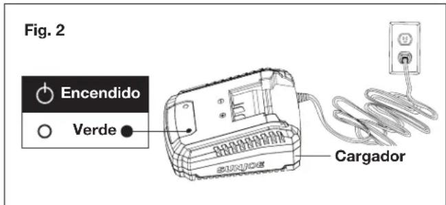 Snow Joe 24VSS12XR - Carga de la bateria - 2
