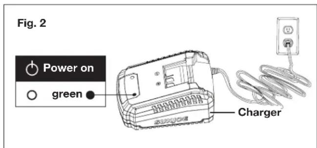 Snow Joe 24VSS12XR - Charging the Battery - 2