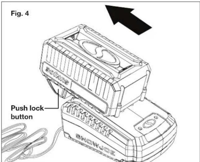 Snow Joe 24VSS12XR - Charging the Battery - 4