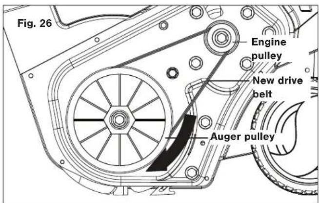 Snow Joe 24VX4SB21 - Replacing Auger Belt - 3