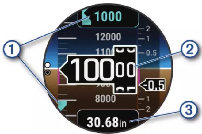 GARMIN MARQ Aviator (Gen 2) - Affichage de l'altimètre - 1
