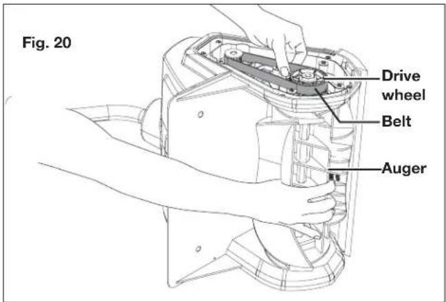 Snow Joe 24VSS13XR - Replacing the Belt - 1
