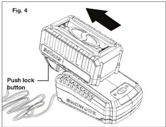 Snow Joe 24VSS13XR - Charging the Battery - 4