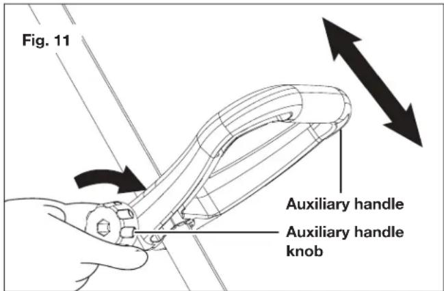 Snow Joe 24VSS13XR - Positioning the Auxiliary Handle - 1