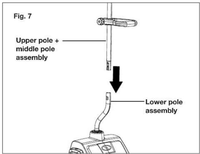Snow Joe 24VSS13XR - Connecting the Poles - 3