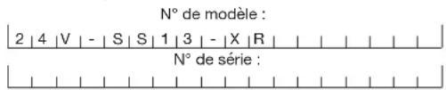 Snow Joe 24VSS13XR - Numéros de modèle et de série - 1