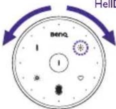 BENQ ScreenBar Halo CR20_C - Einstellen der Helligkeit - 1