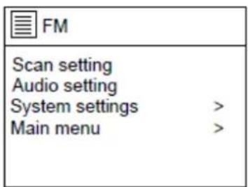 LENCO DIR261 - Menu FM : - 1