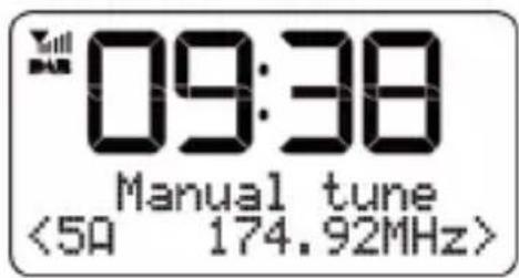 09:38 Manual tune <50 174.92MHz>
