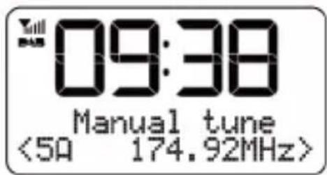09:38 Manual tune <50 174.92MHz>