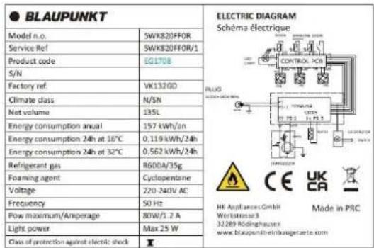 BLAUPUNKT 5WK820FF0 - ADVARSEL - 1