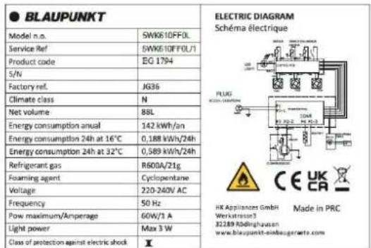 BLAUPUNKT 5WK610FF0 - BESKRIVELSE AF APPARATET - 2