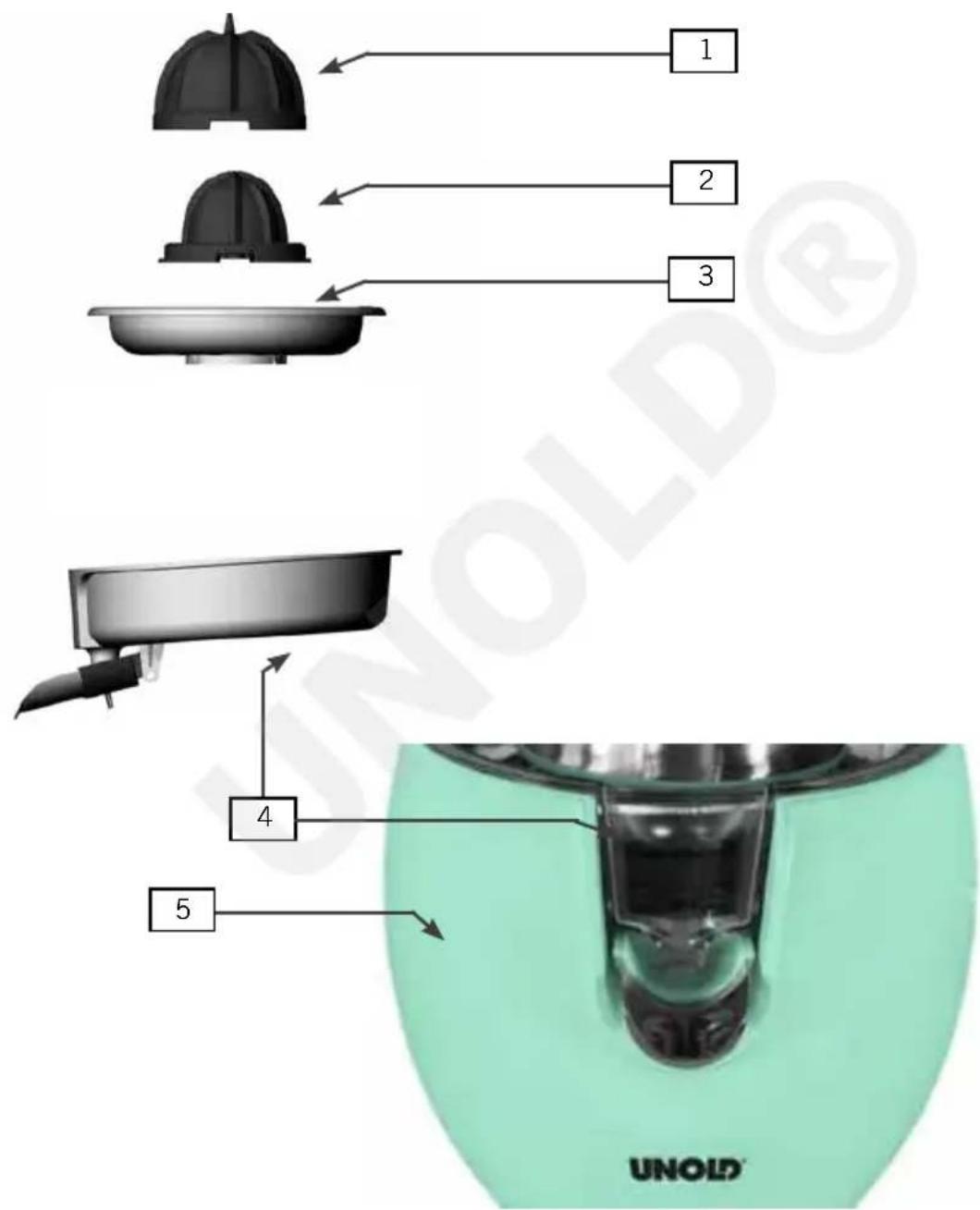 UNOLD Power Juicy 78136 - Instrukcja obslugi Model 78136/37/38 - 1