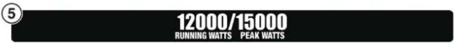 WESTINGHOUSE WGen12000c - SAFETY LABELS AND DECALS - 10