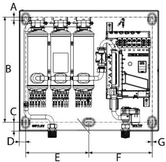 STIEBEL ELTRON Tempra Trend - Dimensiones de montaje - 1
