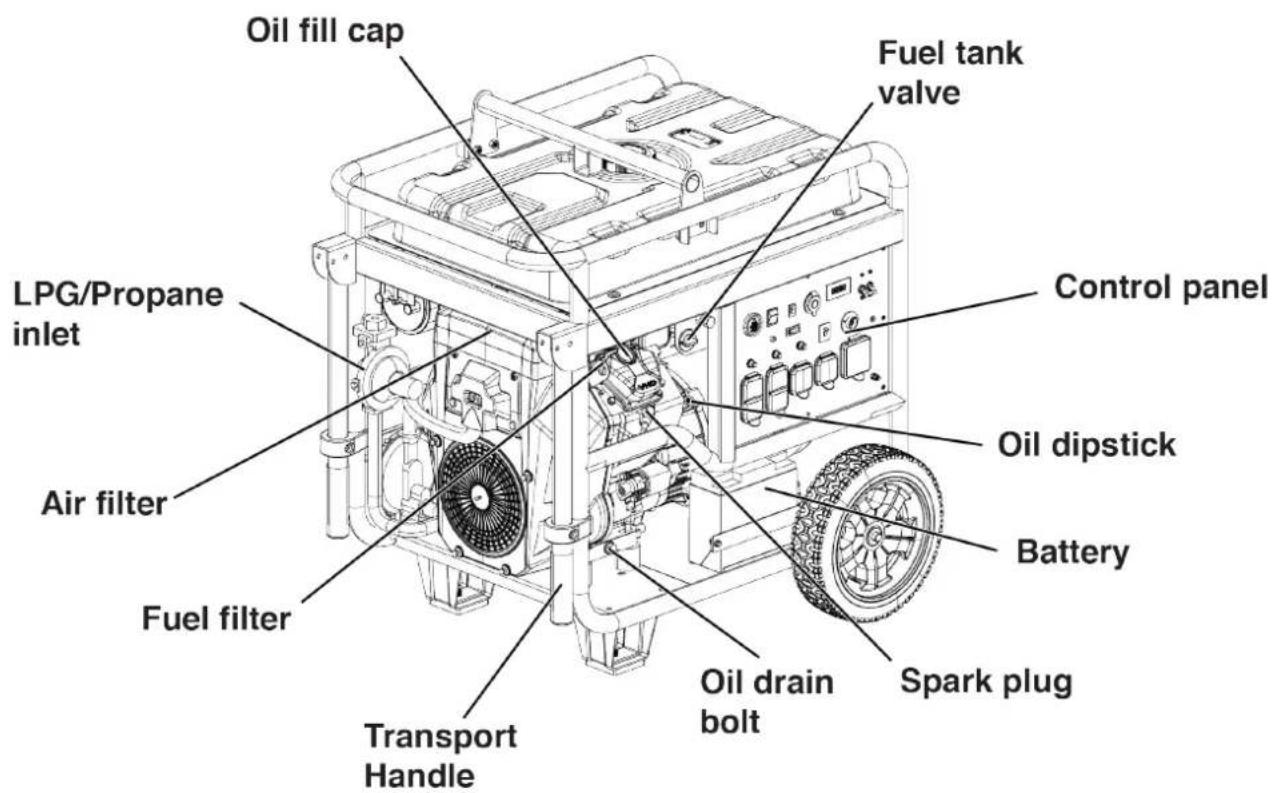 WESTINGHOUSE WGen12000DFc - ACTION LABEL - 3