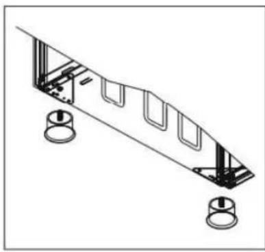 CONTINENTAL EDISON CECP9060BODX - Installation des pieds du four - 1