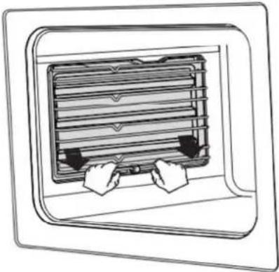 CONTINENTAL EDISON CECP9060BODX - Installation et retrait des supports de grille : - 1