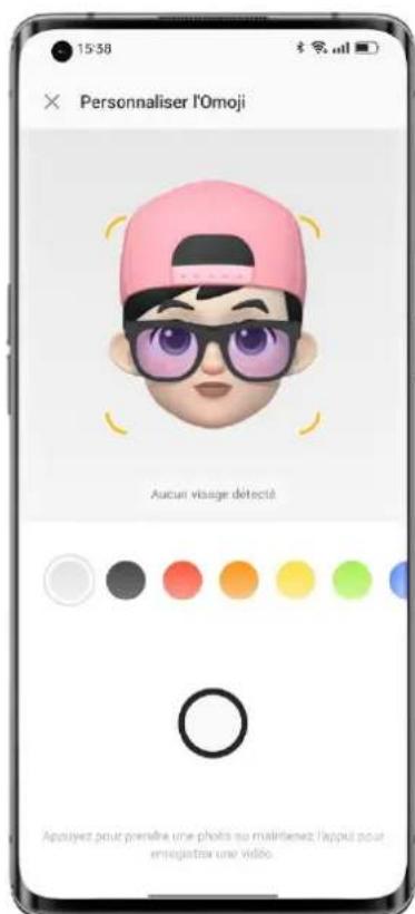 15:38 × Personaliser l'Omoji Aucui visage detectà Apuyez pour presâne une photo se maintienez l'appui pour emicajette une vidéo.