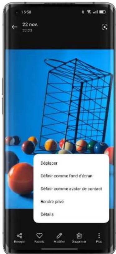 22 nov. 22:23 Déplacer Définir comme fond d'écran Définir comme avatar de contact Rendre privé Détails