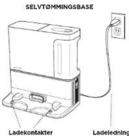 SELVTÖMMINGSBASE Ladekontakter Ladeledning