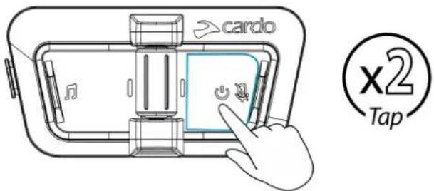 CARDO Packtalk Outdoor - ACTIVER/DÉSACTIVER LE MICROPHONE - 2