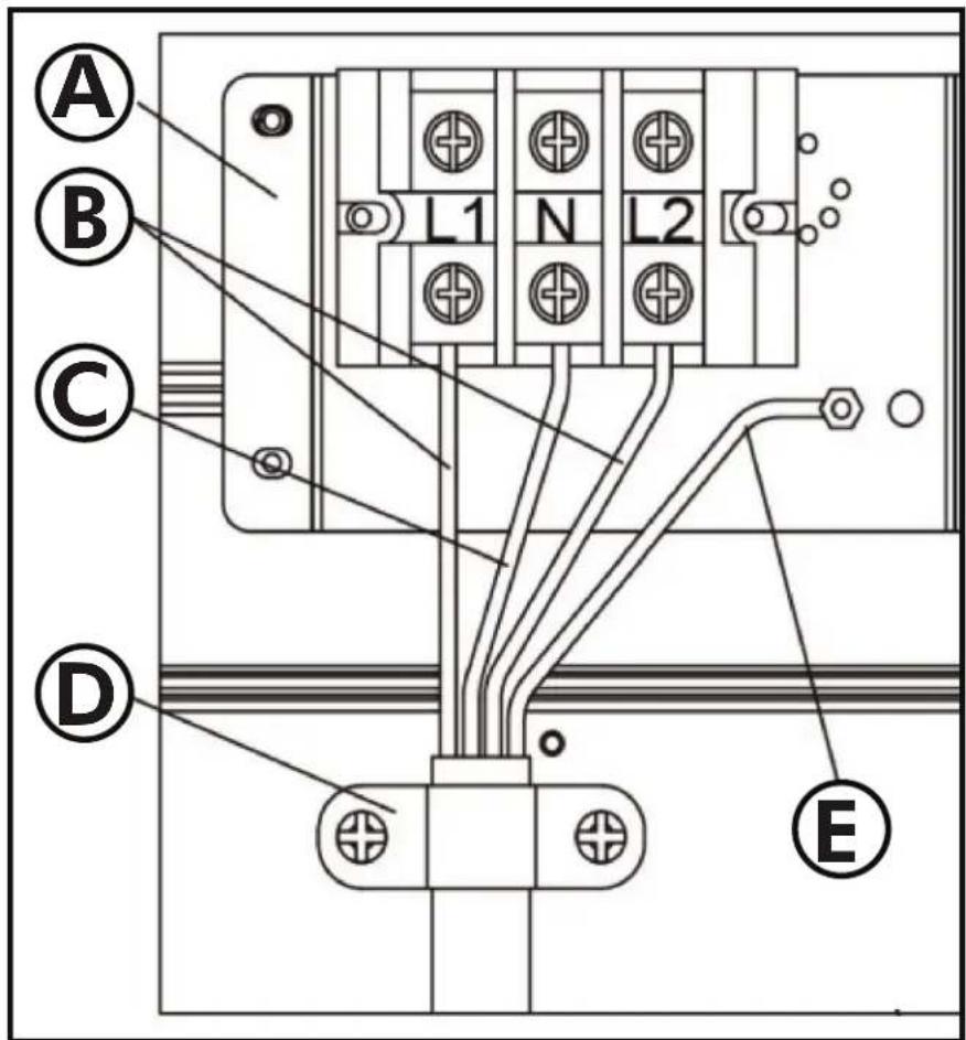 DANBY DRCA240BSS - Installation du CORDON d'alimentation à 4 FILS - 1