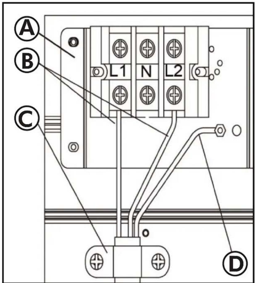 DANBY DRCA240BSS - INSTALLACION DEL CABLE DE ALIMENTACION DE 3 HILOS - 1