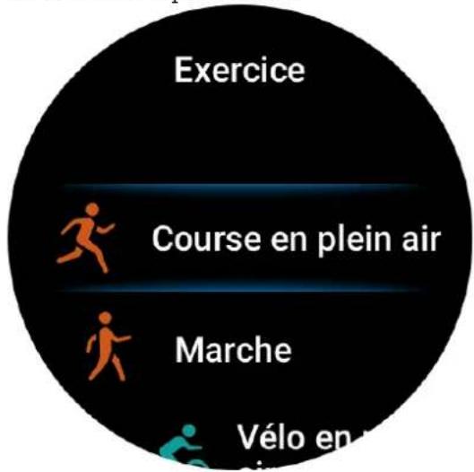 AMAZFIT Falcon - Sélectionner un entraînement - 1