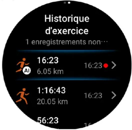 AMAZFIT Falcon - Données d'historique sur la montre - 1