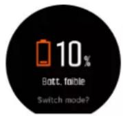 SUUNTO 9 Peak Pro - Notifications de la batterie - 1
