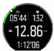 SUUNTO 9 Peak Pro - Utilisation des zones d'allure pendant l'exercice - 1