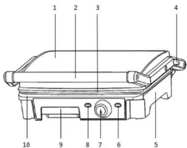 Orbegozo GR 4560 - GRILL PARTS - 1