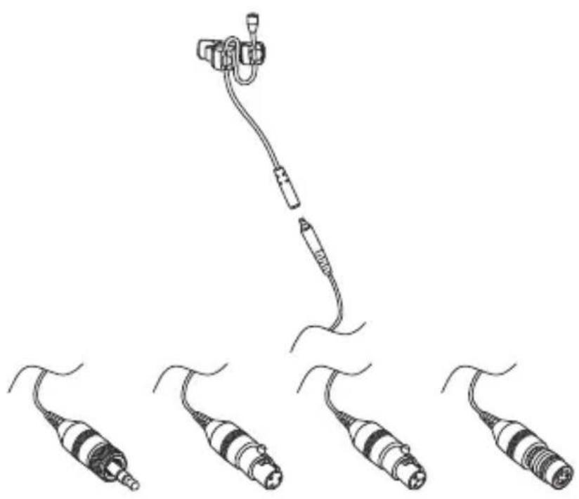 SAMSON LM7x - Verwendung der abnehmbaren Adapterkabel - 1